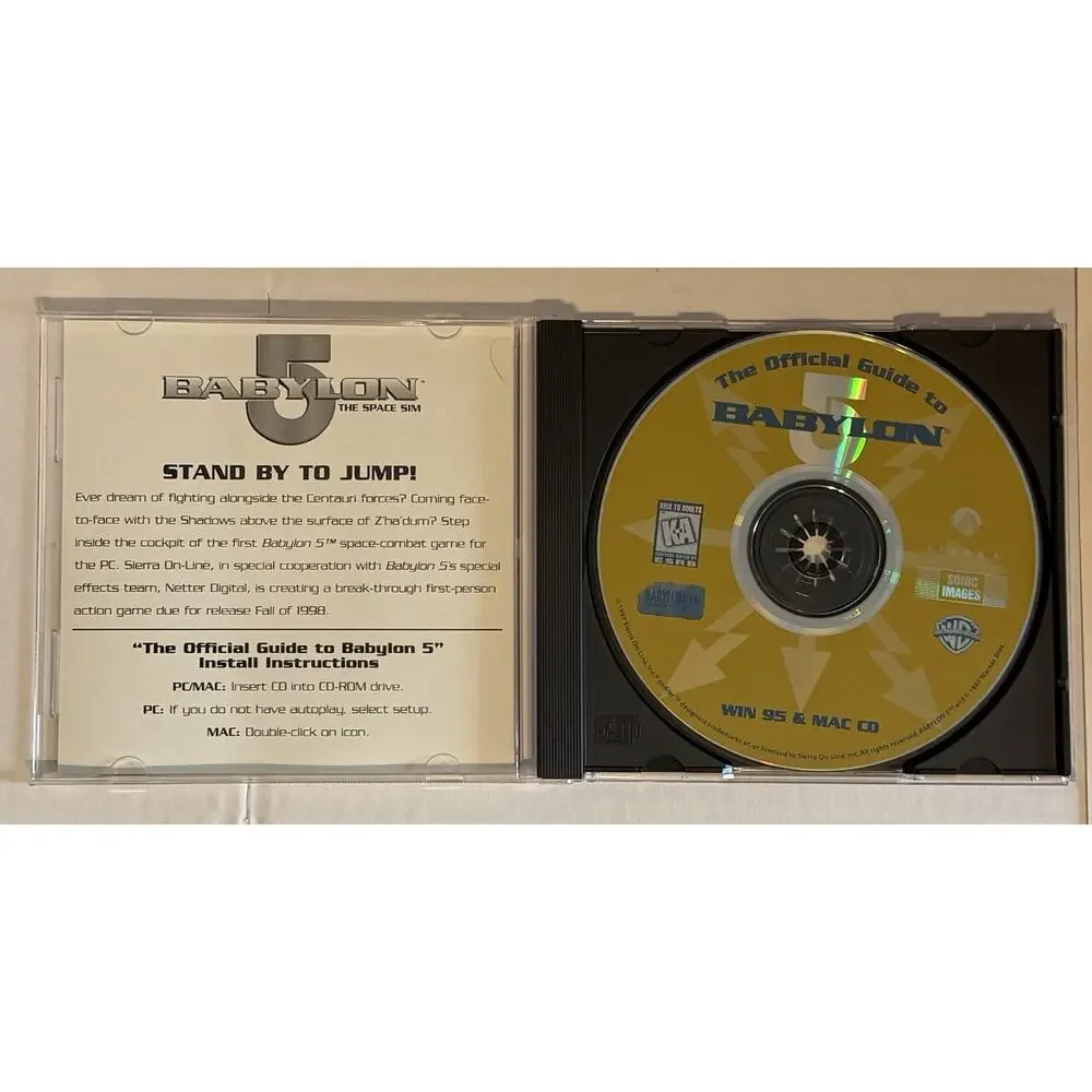 Official Guide to Babylon 5 for PC Win 95 and MAC CD BOXED